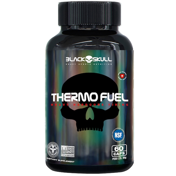 Termogênico Black Skull Thermo Fuel - 60 Cápsulas | Cor: NAO SE APLICA | Tamanho: único