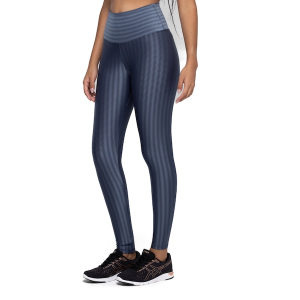 Calça Legging Feminina Oxer New Zig Média Compressão Cós Alto