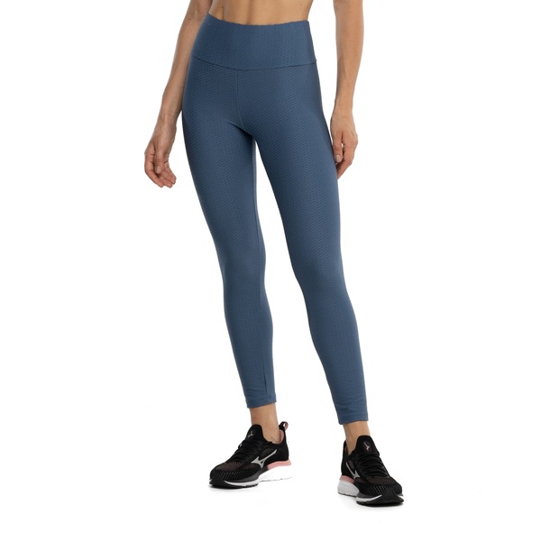 Calça Legging Feminina Oxer Textura New Baixa Compressão Cós Médio