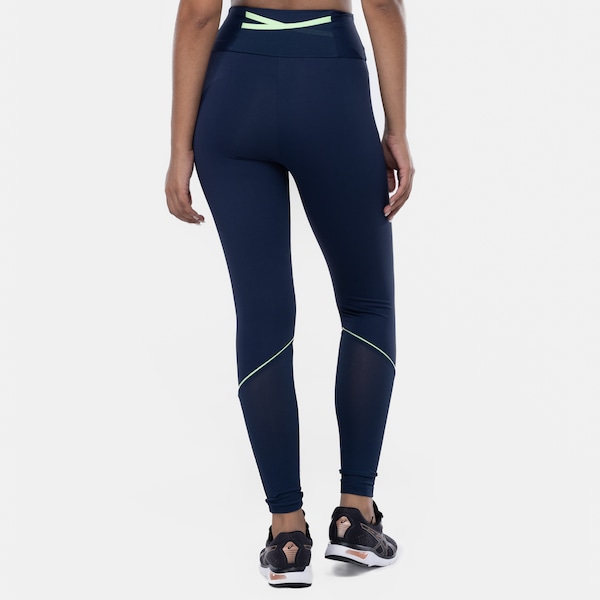Vista 3 Calça Legging Feminina Oxer Cós Médio Respirabilidade Alta Compressão PRETO Oxer PRETO