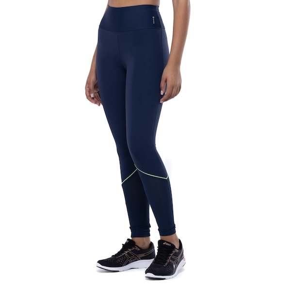 Vista 2 Calça Legging Feminina Oxer Cós Médio Respirabilidade Alta Compressão PRETO Oxer PRETO