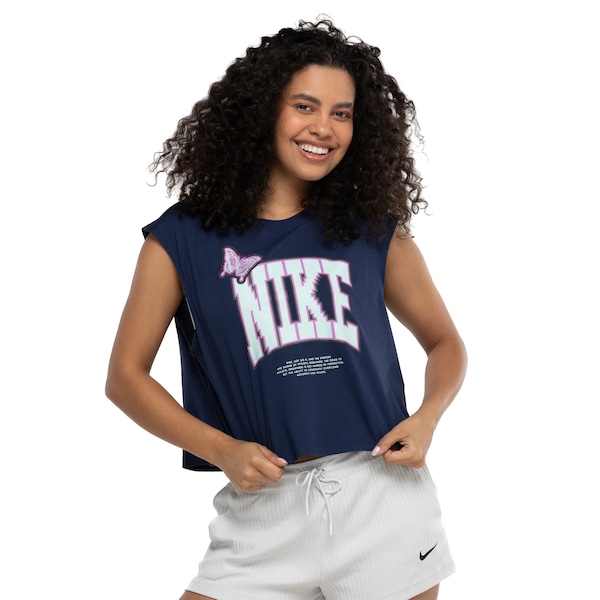 Camiseta Regata Cropped Feminina Nike Sportswear Oc 1