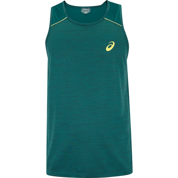 Camiseta Regata Masculina ASICS Leve Mesh Antiodor | Cor: PETROLEO | Tamanho: M