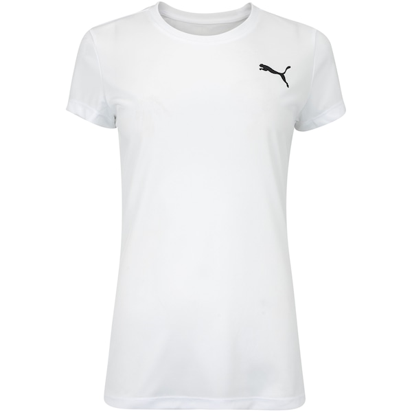 Camiseta Feminina Puma Manga Curta Active | Cor: BRANCO | Tamanho: GG