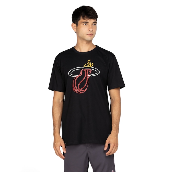 Camiseta Miami Heat Masculina NBA Logo Singn