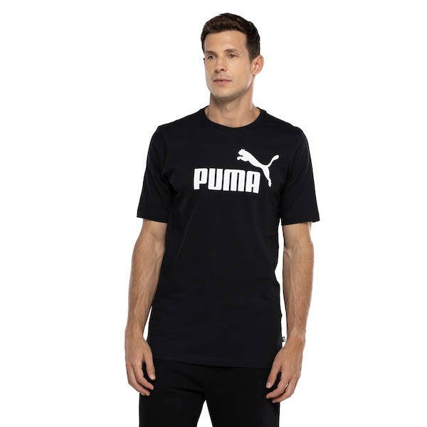 Camiseta Puma Masculina Manga Curta Essentials Logo Tee