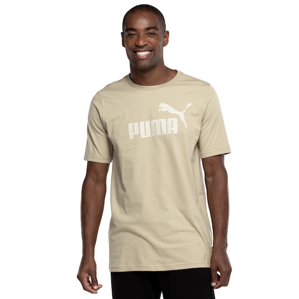 Camiseta Puma Masculina Manga Curta Essentials Logo Tee