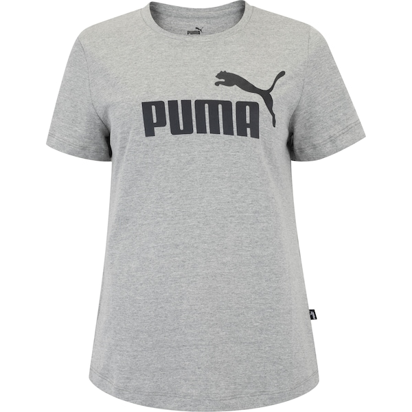 Camiseta Feminina Puma Manga Curta Essentials Logo Tee