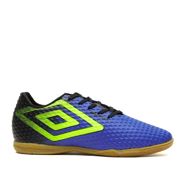 Vista 2 Chuteira Futsal Umbro Warskin - Júnior AZUL/PRETO Umbro AZUL/PRETO