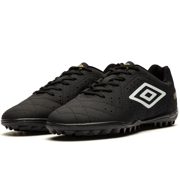 Vista 3 Chuteira Society Umbro Neo Striker Orbit Adulto PRETO/BRANCO Umbro PRETO/BRANCO