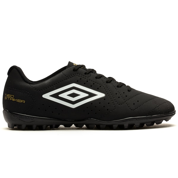 Vista 2 Chuteira Society Umbro Neo Striker Orbit Adulto PRETO/BRANCO Umbro PRETO/BRANCO