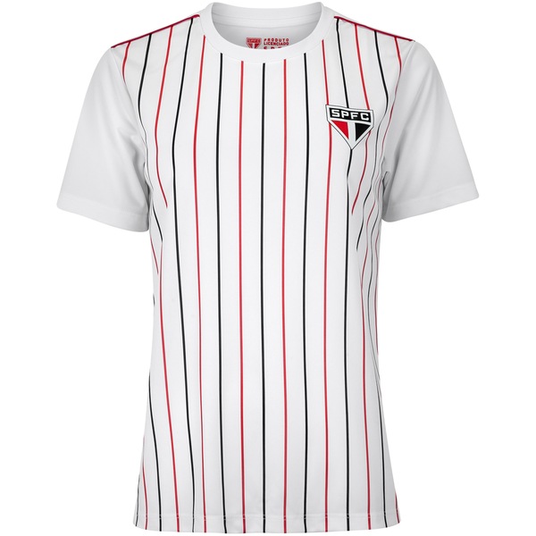 Camiseta do São Paulo Feminina Listrada