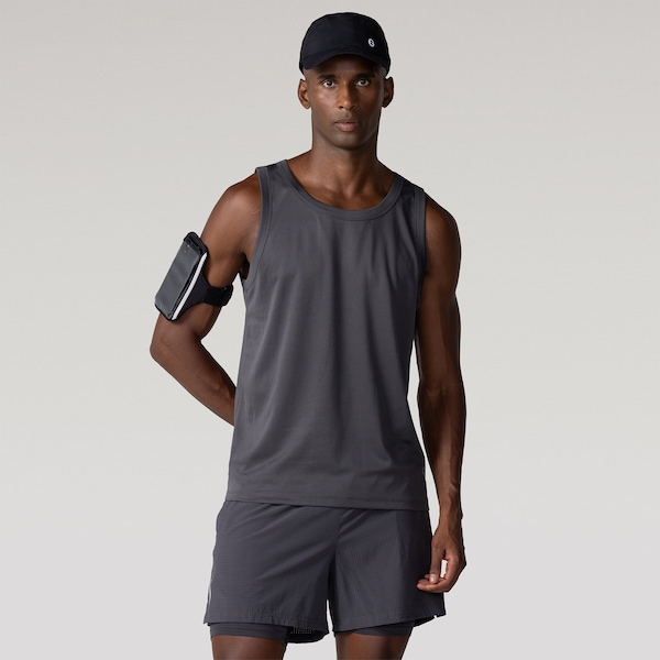 Camiseta Regata Masculina Oxer Flat Respirabilidade | Cor: CINZA ESCURO | Tamanho: GG