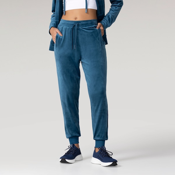Calça Feminina Oxer Jogger Plush com Bolso | Cor: PETROLEO | Tamanho: GG