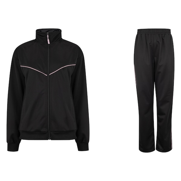 Conjunto de Agasalho Oxer Feminino Politrico Bolso Recortes