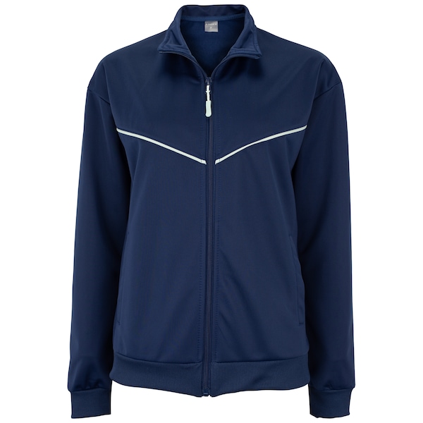 Vista 3 Conjunto de Agasalho Oxer Feminino Politrico Bolso Recortes AZUL/VERDE CLA Oxer AZUL/VERDE CLA