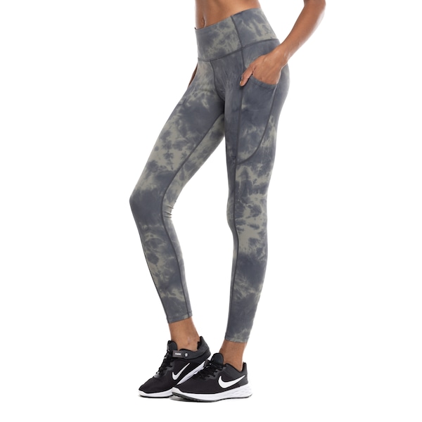 Calça Legging Feminina Oxer Heat Tie Dye Média Compressão com Bolso