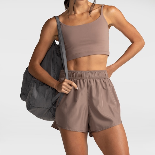 Short Feminino Oxer Básico | Cor: MARROM CLARO | Tamanho: G