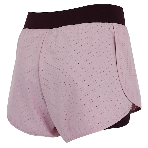 Vista 3 Short Feminino Oxer Duplo Laser Cut com Bermuda Interna ROXO/ROSA CLA Oxer ROXO/ROSA CLA