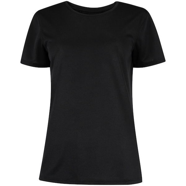 Camiseta Feminina Oxer Manga Curta Flat Respirável | Cor: PRETO | Tamanho: G