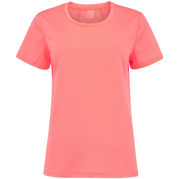 Camiseta Feminina Oxer Manga Curta Flat Respirável | Cor: CORAL | Tamanho: P