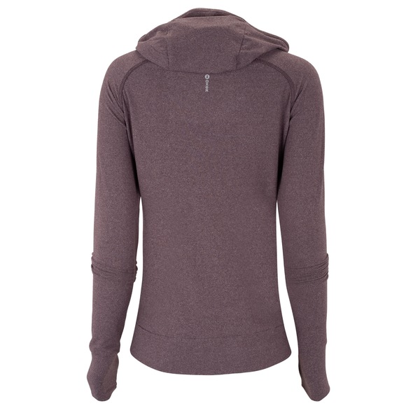 Vista 3 Jaqueta Feminina Oxer com Capuz Jogging com Bolso Seguro ROXO ESCURO Oxer ROXO ESCURO