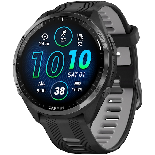Relógio Monitor Cardíaco Garmin com GPS Forerunner 965 47 mm - Adulto | Cor: PRETO | Tamanho: único