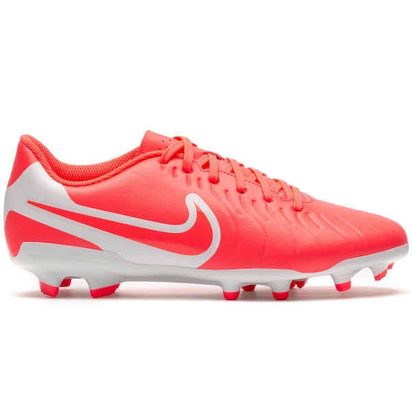 Vista 2 Chuteira de Campo Nike Tiempo Legend 10 Club - Adulto CORAL Nike CORAL