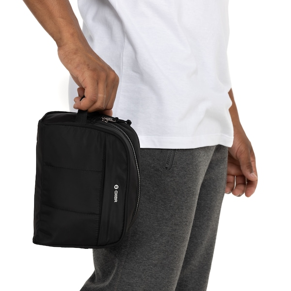 Necessaire Oxer Puffer com Bolso | Cor: PRETO | Tamanho: único