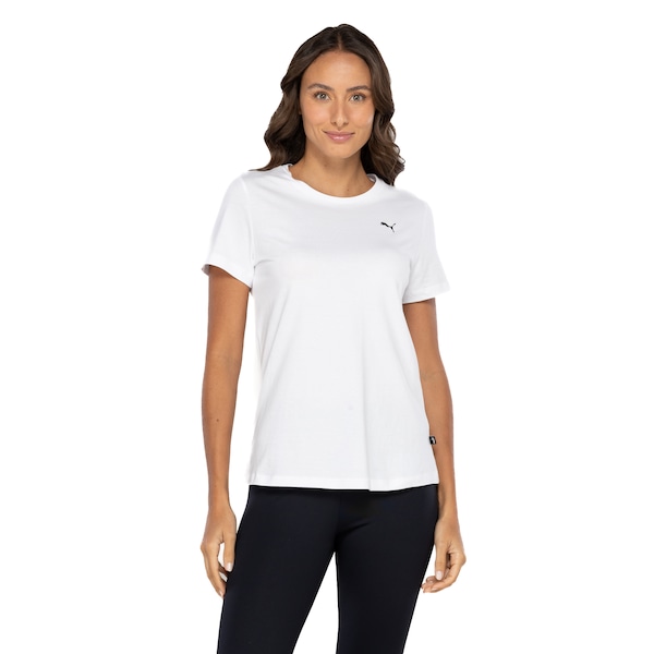 Camiseta Feminina Puma Essentials Small Cat Logo