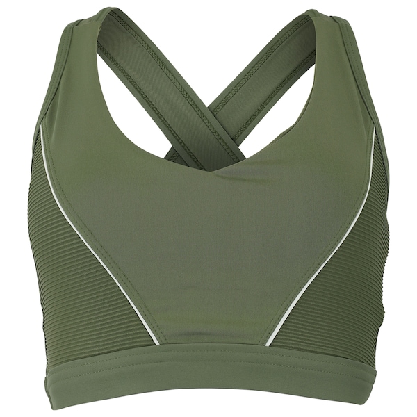 Top Fitness com Bojo Removível Oxer Alça Cruzada Textura Média Sustentação Adulto