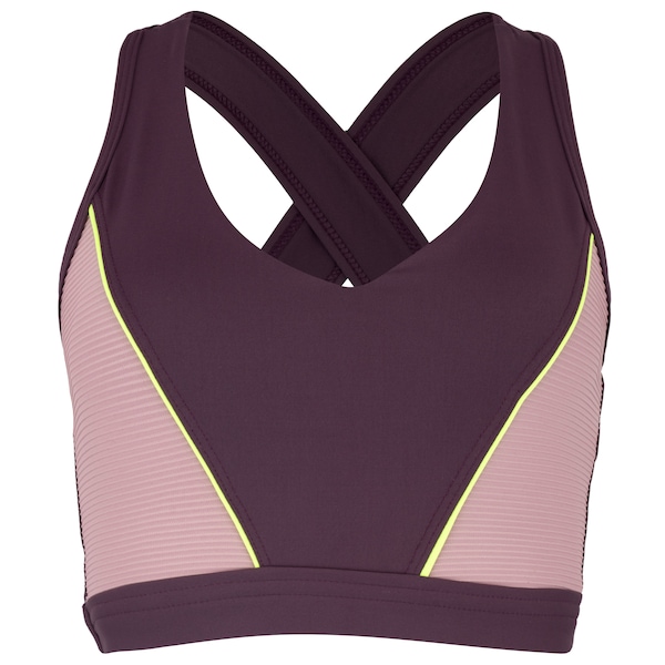 Top Fitness com Bojo Removível Oxer Alça Cruzada Textura Média Sustentação Adulto