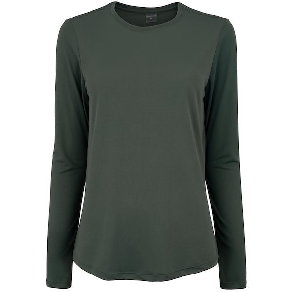 Camiseta Feminina Oxer Manga Longa Crepe Anti-Odor