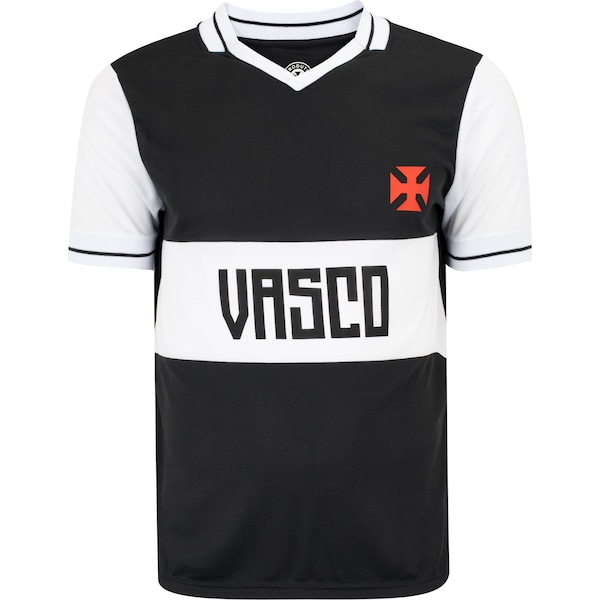 Camiseta do Vasco da Gama Masculina Retrô Anos 80 Dry