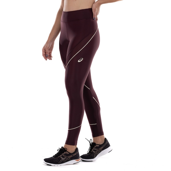 Vista 2 Calça Legging Feminina ASICS Recorte Mesh PRETO ASICS PRETO
