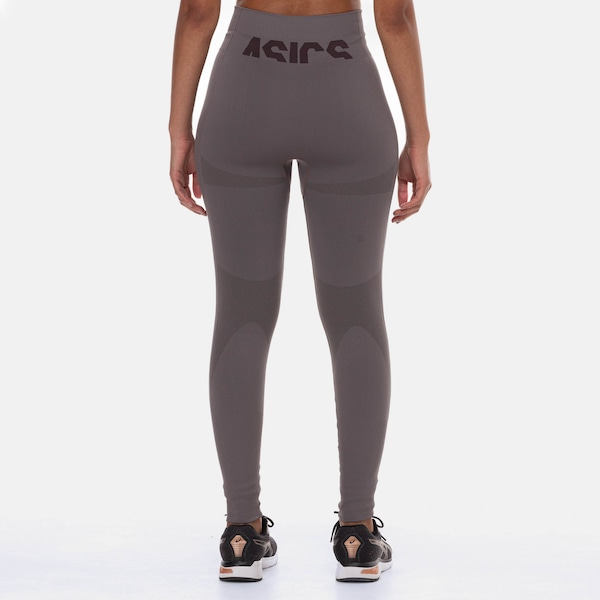 Vista 3 Calça Legging Feminina ASICS Seamless Fio Emana MARROM ASICS MARROM