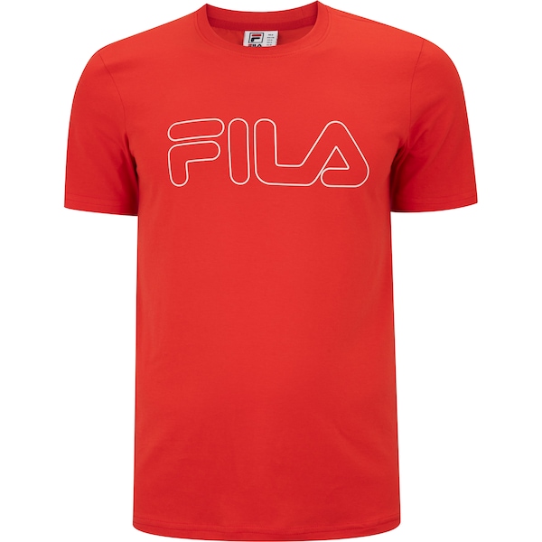 Camiseta Masculina Fila Manga Curta Letter Outline