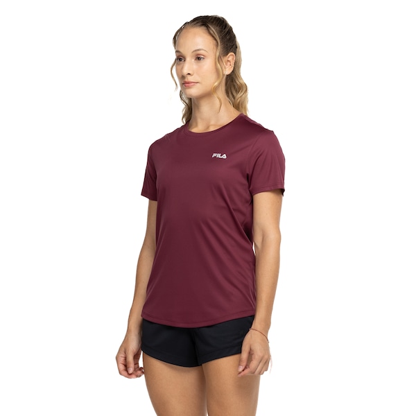 Camiseta Feminina Fila Manga Curta Basic Sports Polygin