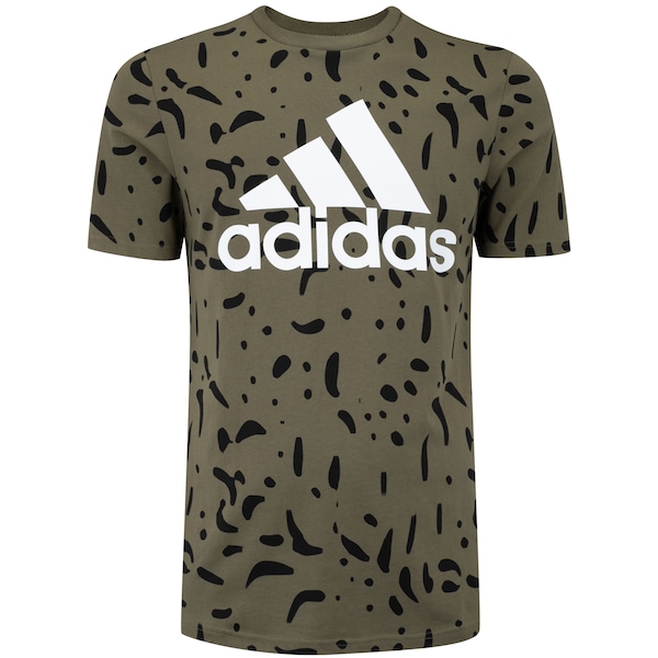 Camiseta Masculina adidas Manga Curta Big Logo Aop