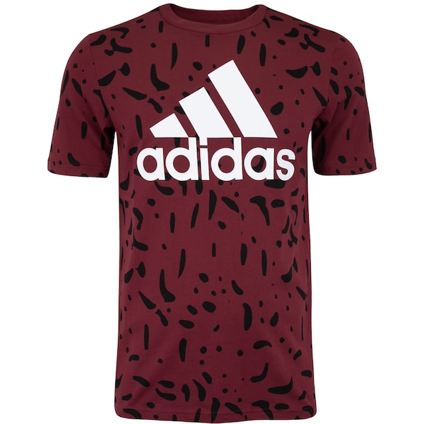 Camiseta Masculina adidas Manga Curta Big Logo Aop