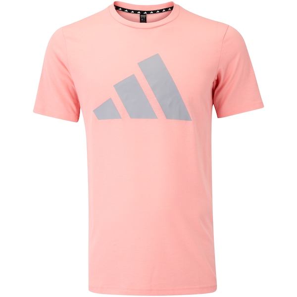 Vista 2 Camiseta Masculina adidas Manga Curta Essentials Logo BRANCO/PRETO Adidas BRANCO/PRETO