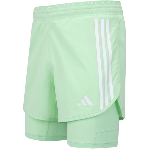 Bermuda 2 em 1 Masculina adidas Own The Run Excite 3 Stripes