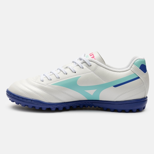 Vista 3 Chuteira Society Mizuno Morelia Club AS Adulto VERMELHO Mizuno VERMELHO