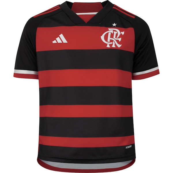 Camisa do Flamengo I 24 adidas Infantil Torcedor