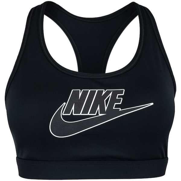 Top Fitness com Bojo Nike Média Sustentação Swoosh Futura _A Adulto