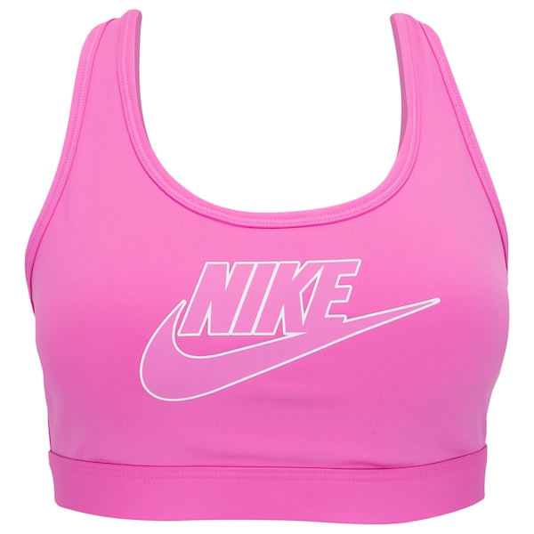 Top Fitness com Bojo Nike Média Sustentação Swoosh Futura _A Adulto