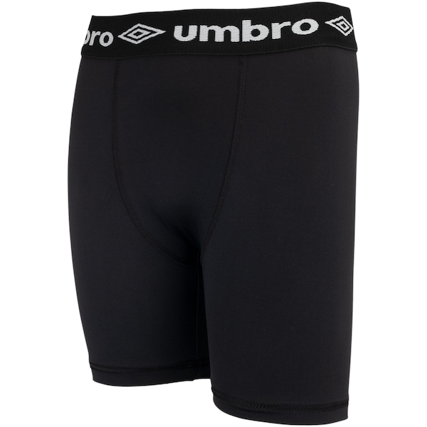 Bermuda Térmica Juvenil Umbro Light | Cor: PRETO | Tamanho: 12