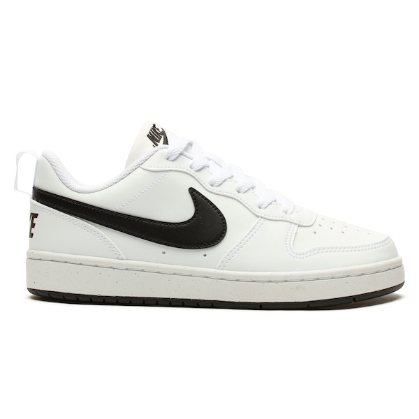 Tênis Infantil Nike Court Borough Low Recraft | Cor: BRANCO/PRETO | Tamanho: 35
