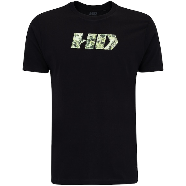 Camiseta Masculina HD Manga Curta Stones 9525A | Cor: PRETO | Tamanho: M