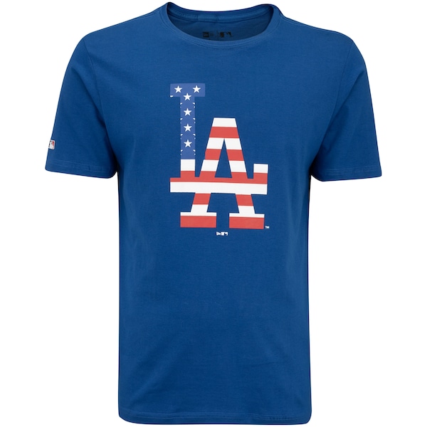 Camiseta dos Los Angeles Dodgers New Era MLB Masculina Core USA